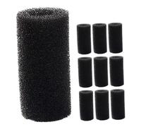 Mipcase Lot de 10 Filtres en Coton pour Entrée d'eau D'Aquarium Éponge Noire