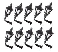 Mipcase Lot de 10 Mini Appliques Murales LED Miniature 1:150 Lumière Jaune Chaude pour Décoration Maquettes Maisons De Poupée Modélisme Diorama Sable DIY