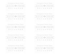 Mipcase Lot de 10 Pièces de Remplacement Vitre Transparente pour Interrupteur Manuel D'alarme Incendie, Verre Résistant la Chaleur, Compatible Dispositif D'urgence Intérieur