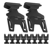 Mipcase Lot de 10 Pinces Porte-étiquette Métal Noir Électrolytique 54x28x16 Mm, Clips D’étiquettes Prix pour Boulangerie et Supermarché, Support Panneau D’affichage Robuste et