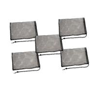 Mipcase Lot de 10 Pochettes en Maille Noire pour Aquarium 20 X 30 Cm pour Le Nettoyage des Déchets Et La Propreté De Laquarium