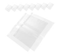 Mipcase Lot de 10 Set de Pochettes Étanches pour Négatifs de Film, Paquet de Rangement en PE, Format 120 Trous, Compatibles Classeurs, Protection Anti-poussière et Eau, pour Archivage