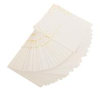 Mipcase Lot de 100 Marque-Places en Papier Impression à Pois Dorés Cartes de Table Mariage Format Standard Design Élégant pour Événement Festif Facile à Écrire Personnaliser