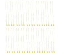Mipcase Lot de 1000 Cordons D'étiquette à Bagages en Plastique Or Fermeture à Pression, Attaches Sécurisées et Remplacement Facile pour Affichage en Magasin