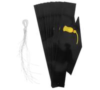 Mipcase Lot de 12 Chapeaux de Remise de Diplôme en Papier Kraft à Décorer Soi-même, Taille Garçon et Filles, DIY Fête de Fin D’études, Décoration Créative pour Cérémonie Scolaire