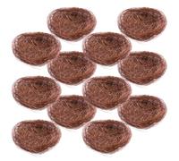 Mipcase Lot de 12 Nids Doiseaux Artificiels pour Décoration De Jardin en Mousse Synthétique pour Lartisanat
