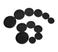 Mipcase Lot de 12 Passe-Câbles en Caoutchouc Noir Double Face Protection Étanche Anti-Poussière pour Câbles Œillets de Câblage Flexibles Adaptés aux Trous de 50 MM Accessoires