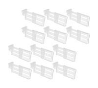 Mipcase Lot De 12 Séparateurs Réglables Extensibles En Plastique Pour Tiroir Et Porte Latérale De Réfrigérateur, Organisateur Pratique Pour Étagères, Rangement Modulable D’accessoires Alimentaires