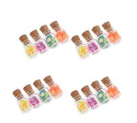 Mipcase Lot de 16 Mini Bocaux Alimentaires avec De Fausses Tranches De Fruits Petits Bocaux pour Tranches De Fruits Petites Bouteilles pour Tranches De Fruits Bouteilles Miniatures