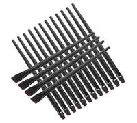 Mipcase Lot De 16 Pinceaux Eyeliner Noir Petit Plat Et Grand Biseauté, Pinceaux à Maquillage Pour Yeux, Outils Précision Pour Femmes, Kit Maquillage Professionnel Voyage