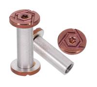 Mipcase Lot De 2 Attaches De Manche De Couteau En Acier Inoxydable, Rivets, Vis, Boucle De Verrouillage, Axe Principal, Pour La Fabrication De Couteaux De Chef, Couverts De Cuisine