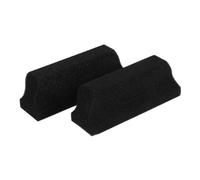 Mipcase Lot De 2 Brosses Éponges Multifunctionnelles Noir, Taille Moyenne, Nettoyant Pour Poils De Barbe Et Cheveux, Outil De Coiffure Pour Barbier Et Usage Personnel, Pour Lavabo Et Salle De Bain