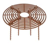 Mipcase Lot de 2 Caches-Pots en Filet Marron Café, Protecteur de Sol pour Pot de Fleurs Rond Petit, Protection Anti-creusage pour Jardin et Extérieur, Adapté pour Chiens et Chats