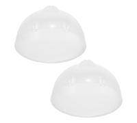 Mipcase Lot de 2 Couvercles Ronds Transparents 15 CM pour Cuiseur à Œufs Durs Vapeur Résistants à Haute Température Compatibles Cuiseurs Vapeur de Table Contrôle Visuel et Répartition