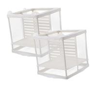 Mipcase Lot De 2 Filets D'Incubation pour Poissons Filet D'Éclosion pour Poissons Nettoyeur D'Aquarium Refroidisseur D'Aquarium Support De Plantes Éponge Décoration