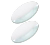 Mipcase Lot de 2 Lentilles Biconvexes en Verre Optique Diamètre 30 MM Focale 50 MM Lentille Pédagogique de Physique Outil D’Expérimentation Scientifique pour Cours et Laboratoire