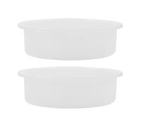 Mipcase Lot de 2 Moules en Silicone Rond 12,7 Cm pour Résine Époxy, Moules à Plateau Polyvalents Réutilisables, Outil DIY pour sous-Verres et Créations Artistiques, Accessoires Loisirs