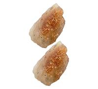 Mipcase Lot de 2 Naturelles de Chakra Cristaux Énergétiques pour Yoga Objets de Pierre Taille Irégulière pour Équilibrage Énergétique et Décoration
