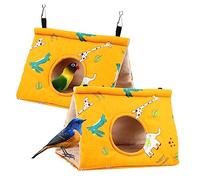 Mipcase Lot De 2 Nids d'oiseaux pour L'Extérieur Jouets pour Oiseaux Perroquets Nid d'oiseaux Coussin De Nidification Support pour Perroquet Maison pour Lit