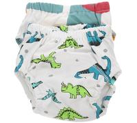 Mipcase Lot de 2 Pantalons d'Entraînement pour Bébé Couche Réutilisable en Coton 6 Couches Imperméable et Respirant Taille M Couvre-Couche en Tissu Culotte Lavable pour Apprentissage