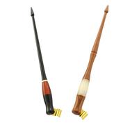 Mipcase Lot de 2 Porte-Plumage Obliques en Bois Vintage avec Bride Réglable en Laiton pour Calligraphie Anglaise Écriture Inclinée et Dessin Manga pour Débutants et Pratique Artistique