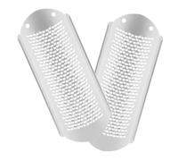 Mipcase Lot de 2 Râpes à Pieds en Acier Inoxydable, Lime Anti-callosités pour Enlever Peaux Dures, Outil de Pédicure Portable pour Usage Sec et Humide, Soin des Pieds à Domicile, 2 Pièces