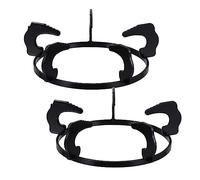 Mipcase Lot De 2 Supports De Casseroles En Métal Pour Cuisinière à Gaz, Anneaux Ronds Ø18,5 Cm, Compatibles Wok, Accessoires Robustes Pour Plaque De Cuisson Encastrée