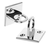 Mipcase Lot De 2 Supports Muraux Pour Poteau De Concierge Crochets Embouts De Corde Anneaux Muraux Pour Barrière De Corde Fixations Murales Argentées