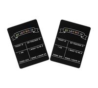 Mipcase Lot de 2 Tableaux Noirs Réutilisables Double Face en Bois 21X29 CM pour Dernier Jour D’École Maternelle et Cours Préparatoire Accessoire Photo Scolaire Pratique et Tableau