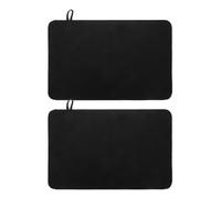 Mipcase Lot de 2 Tapis en Feutre Épais Noir, Isolation Thermique et Imperméable pour Sauna et Spa, Coussin Portable Résistant la Chaleur, pour Usage Intérieur au Bureau et Maison