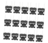 Mipcase Lot de 20 Boutons Poussoirs Tactiles Momentané 6x6x4,3mm 2 Broches Micro-interrupteurs pour Circuits Imprimés Usage Électronique DIY