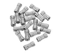 Mipcase Lot de 20 Connecteurs Coaxiaux Mâle-Mâle de Type F Coupleurs Coaxiaux pour Extension Câble TV Compatibles Télévision par Câble Connecteurs 20 Pièces Robuste et Compact