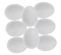 Mipcase Lot de 20 Faux Œufs De Pigeon en Plastique Réalistes pour Nid De Pigeon pour Lélevage pour Pigeonnier