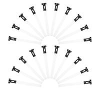 Mipcase Lot de 20 Mèches de Coton Absorbantes 10x100 Mm avec Support pour Humidificateur, Recharge de Filtre Compatible Mini Humidificateur Portable, Diffuseur D’air Bureau, Voiture