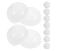 Mipcase Lot de 25 Boules Rondes Ouvrables 4 CM en Plastique Blanc Capsules Vides pour Distributeur Automatique Recharges pour Machine à Pince Balles Creuses pour Tombola et Jeux