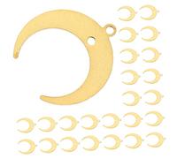 Mipcase Lot De 25 Breloques Pendentifs Lune Robustes Pour Bracelet Colliers Boucles D'oreilles, Connecteurs Suspendus Doubles Trous, Création Bijoux Diy, Accessoire Décoration Polyvalent