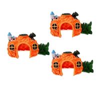 Mipcase Lot De 3 Décorations Daquarium en Résine Grotte Cachée Ananas Cachette pour Aquarium Domestique