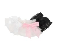 Mipcase Lot de 3 Manchettes en Dentelle avec Nœud, Manches Amovibles pour Photo Nail Art, Accessoires Décoratifs pour Mains en Rose, Noir et Blanc, Salon de Manucure et Studio Photo