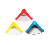 Mipcase Lot de 3 Perforatrices en Métal et Abs Forme Éventail pour Découpe Angle Arrondi, Arrondisseur de Coins pour Photos et Bricolage DIY