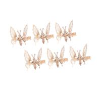 Mipcase Lot de 3 Pinces à Cheveux Papillonnantes Mobiles en Métal Doré Accessoire Coiffure Fille Épingles pour Modelage Cheveux Clips sans Distinction de Côté pour Fêtes et