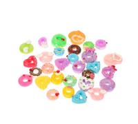 Mipcase Lot de 30 Breloques Kawaii en Résine pour de Téléphone Accessoires DIY Décorations Donut Petites Fournitures de Bricolage Colorées pour Artisanat et Créations Manuelles