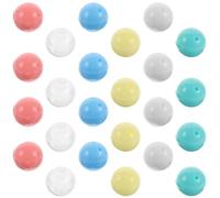 Mipcase Lot de 30 Mini Capsules en Plastique Transparent Multicolores pour Machine à Prix, Boules Distributeur Automatique, Décorations DIY et Idées Présents Fête Garçon et Filles