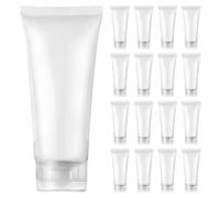 Mipcase Lot de 30 Tubes Souples Vides 20 Ml Bouchon à Clapet, Flacons de Voyage Rechargeables pour Shampoing, Lotion et Nettoyant Visage, Contenants Anti-fuite Pratiques pour Cosmétiques