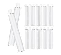 Mipcase Lot De 30 Tubes Tubes De Peinture À L'Huile Vides Pour Peinture Acrylique Vides Aquarelle Rechargeables Blancs