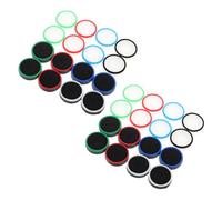 Mipcase Lot de 32 Capuchons de Joystick Antidérapants en Silicone Multicolores pour Manettes de Console Protections Lumineuses pour Grips de Précision Accessoire Gaming pour Jeu