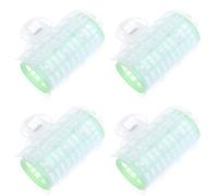 Mipcase Lot de 4 Bigoudis Auto-agrippants en Plastique, Grand Format, sans Chaleur, pour Boucles Naturelles et Frange Aérienne, Outils Coiffure Maison, Fer à Friser Ondulé, Accessoires