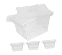 Mipcase Lot De 4 Boîtes À Alevins pour Poissons pour Aquarium Séparateur pour Œufs De Poissons Betta Boîtier D'Isolement pour De Poissons pour