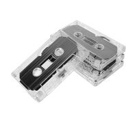 Mipcase Lot de 4 Cassettes Audio Vierges Boîtiers Plastiques Rigides Transparents pour Enregistrement Musical et Discours Personnels