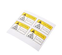 Mipcase Lot de 4 Étiquettes Avertissement Surface Chaude en Pvc Adhésif, Signalisation Sécurité pour Prévenir Accidents et Minimiser Risques de Chaleur