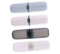 Mipcase Lot De 4 Étuis De Voyage pour Dentifrice Et Brosses à Dents, Plastique Solide, Compact Et Léger, Couleurs Assorties, Portables pour Déplacements Et Usage Extérieur